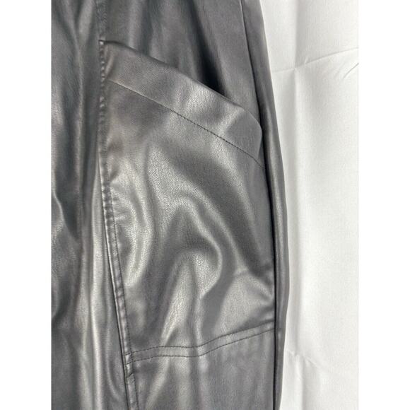Rails Jayden Vegan Leather Elastic Waist High Rise Pants Womens Size Medium M - Picture 6 of 14